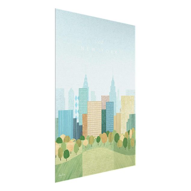 Cuadros de cristal arquitectura y skyline Tourism Campaign - New York Autumn