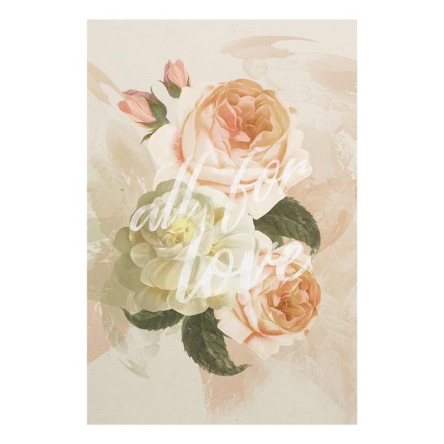 Cuadros modernos Roses - All for Love