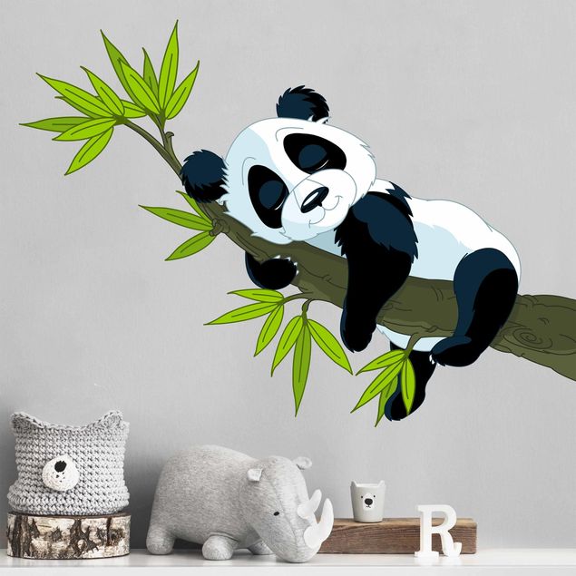 Vinilos de pared pandas Sleeping panda