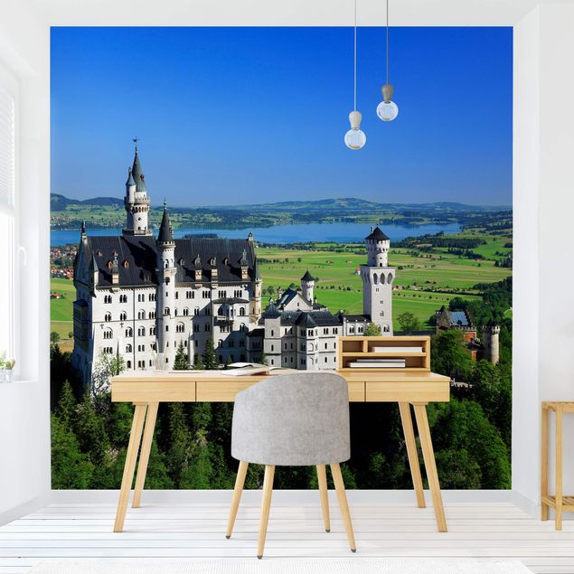 Papel pintado girasoles Neuschwanstein Castle