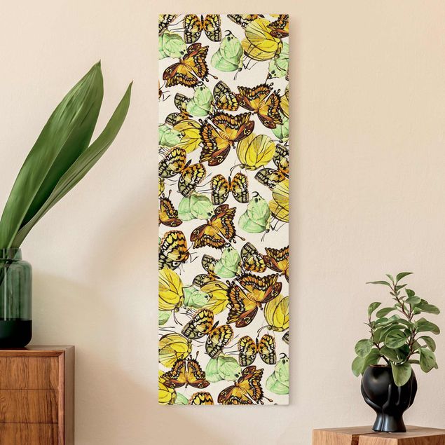 Cuadros de mariposas modernos Swarm Of Yellow Butterflies