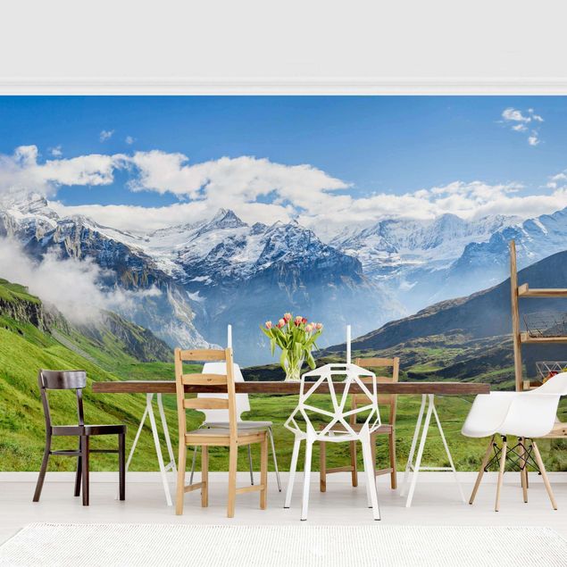 Papel pintado salón moderno Swiss Alpine Panorama