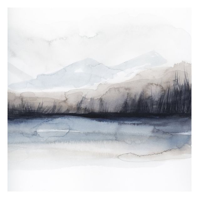 Papel pintado Lakeside With Mountains I