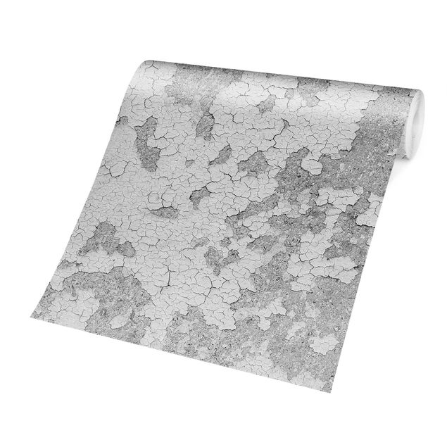Papel pared gris Shabby Plaster In Grey