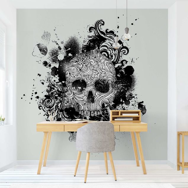 Papel pintado industrial Skull