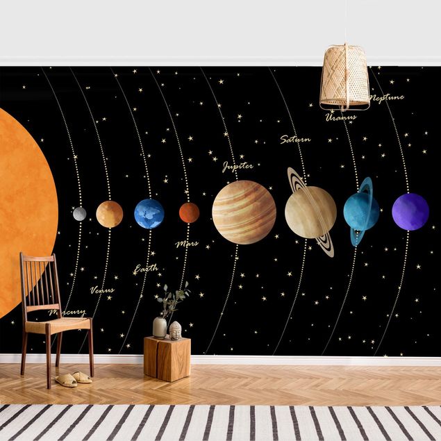 Papel pintado moderno Solar System