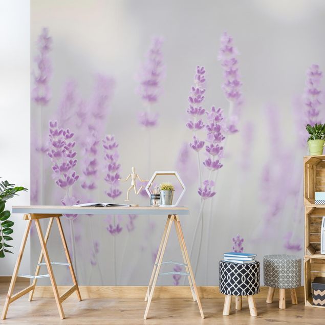 Papel pintado rústico Summer In A Field Of Lavender