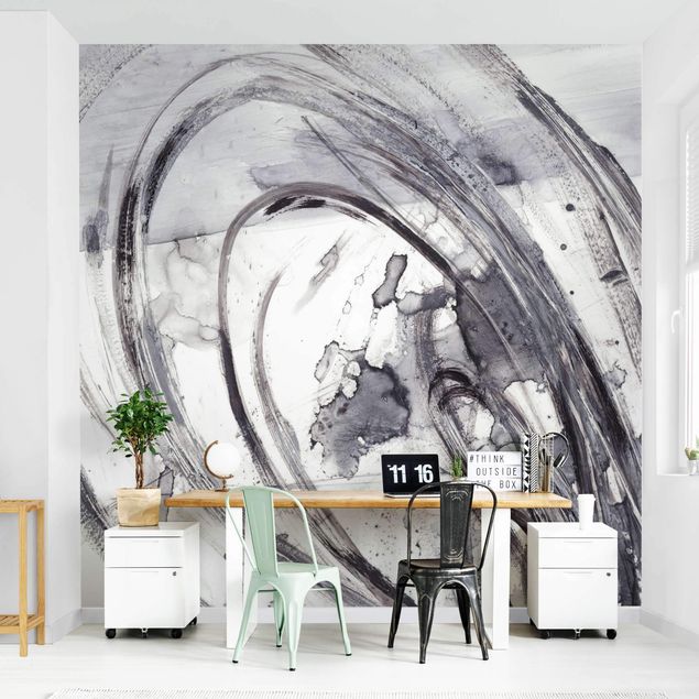 Papel pintado salón moderno Sonar Black White II