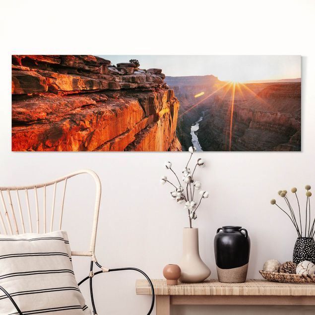 Cuadro con paisajes Sun In Grand Canyon