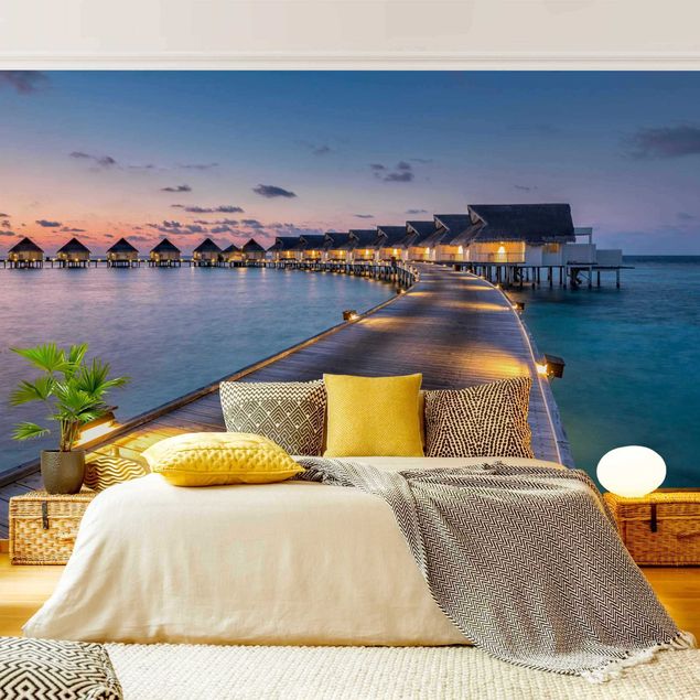 Papel pared mar Sunset In Paradise