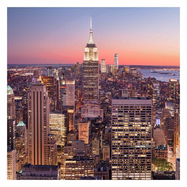 Cuadros Mirau Sunset Manhattan New York City