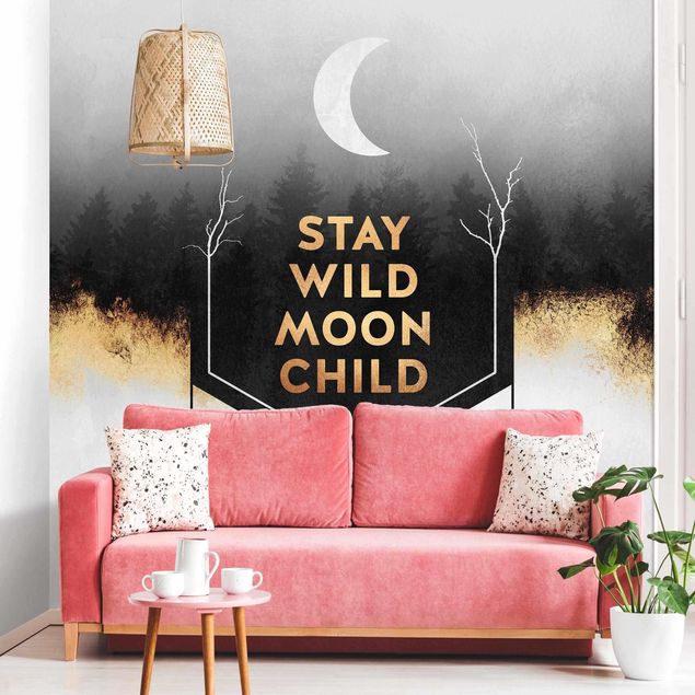 Papeles pintados modernos Stay Wild Moon Child