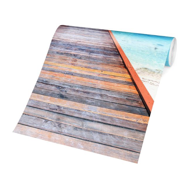 Papeles pintados modernos Boardwalk At The Ocean