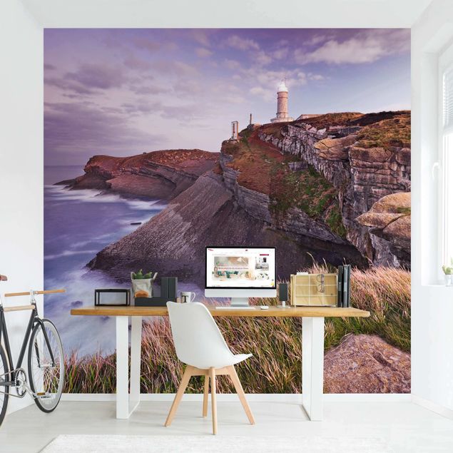 Papel pintado faros Cliffs And Lighthouse