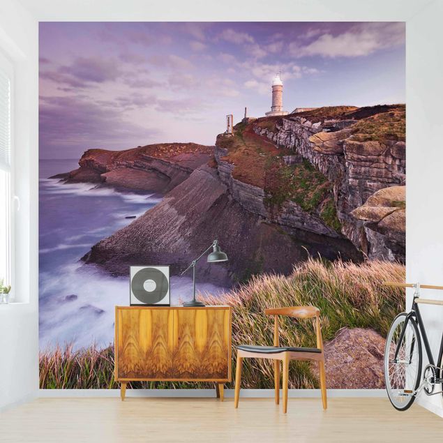 Papel pintado paisajes Cliffs And Lighthouse