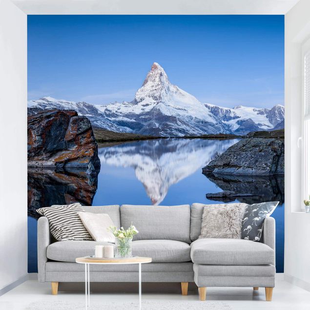 Papeles pintados modernos Stellisee Lake In Front Of The Matterhorn