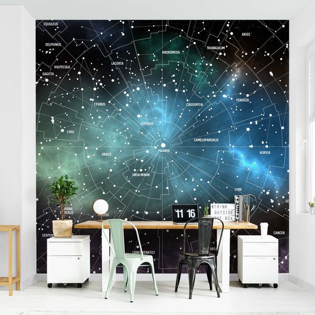 Decoración en la cocina Stellar Constellation Map Galactic Nebula