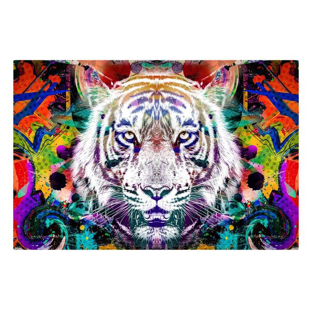 Lienzos de animales Street Art Tiger