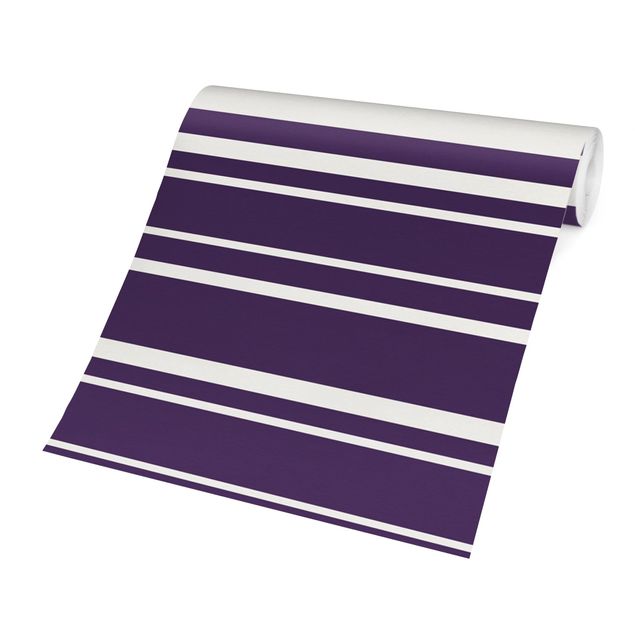Papeles pintados Stripes On Purple Backdrop