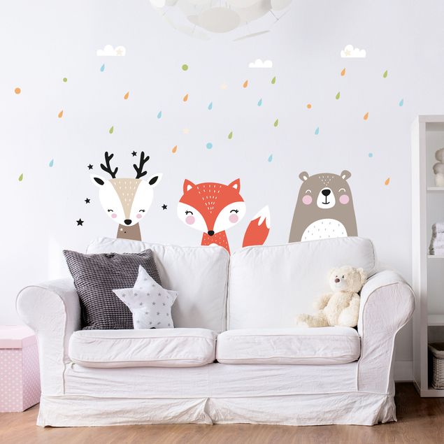 Decoración habitación infantil Sweet forest animals