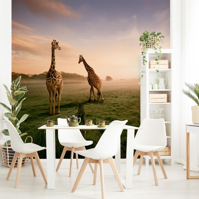 Papel pintado jirafas Surreal Giraffes