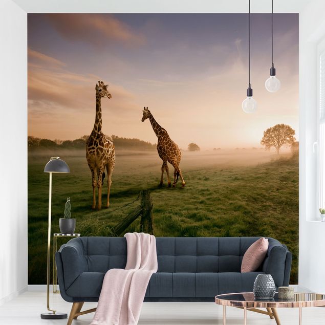 Papel pintado África Surreal Giraffes