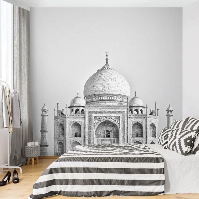 Papel pintado moderno Taj Mahal In Gray