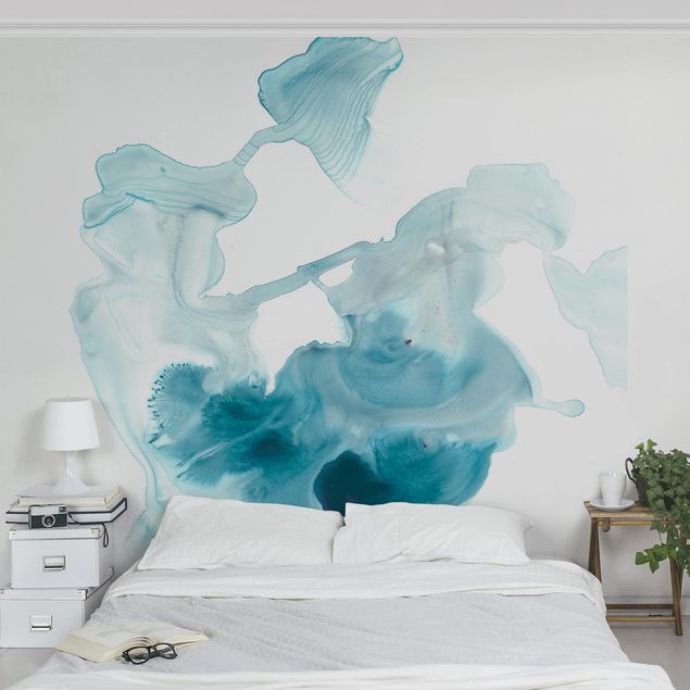 Papel pintado salón moderno Aquamarine Mist I