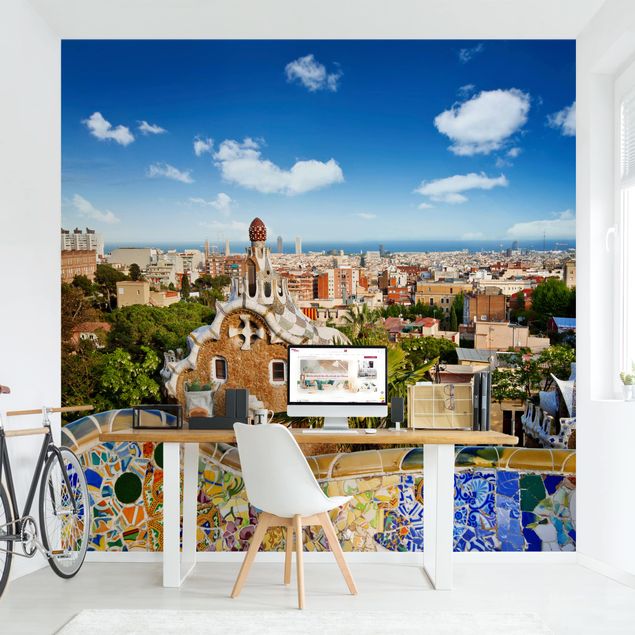 Papel pintado moderno Barcelona