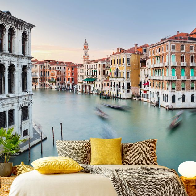 Papel pintado salón moderno Grand Canal View From The Rialto Bridge Venice