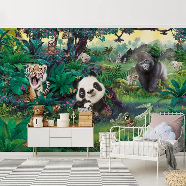Papeles pintados modernos Animal Club International - Jungle With Animals