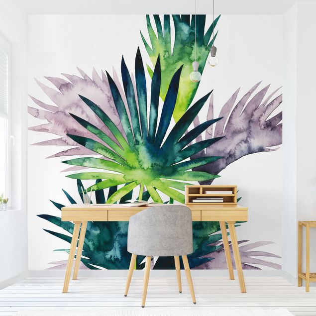 Papel pintado flores Exotic Foliage - Fan Palm