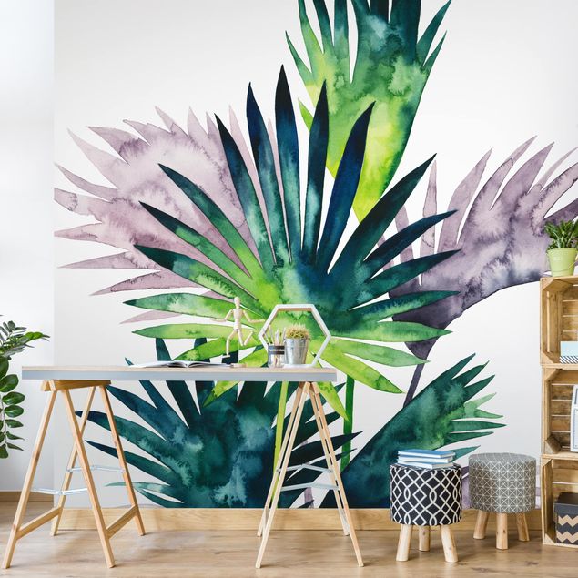 Papeles pintados modernos Exotic Foliage - Fan Palm