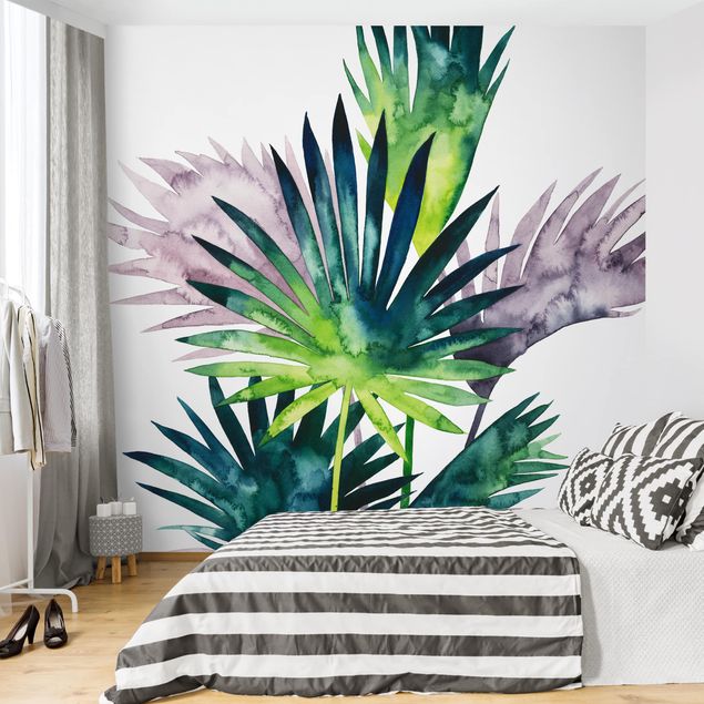 Papel pintado tonos verdes Exotic Foliage - Fan Palm
