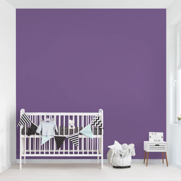 Papel liso para paredes Lilac