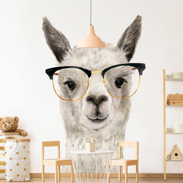 Decoración habitación infantil Hip Lama With Glasses I