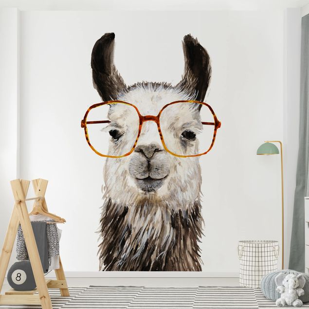 Papel pintado moderno Hip Lama With Glasses IV