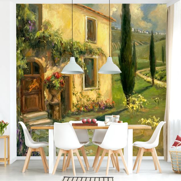 Papel pintado salón moderno Italian Countryside - Cypress