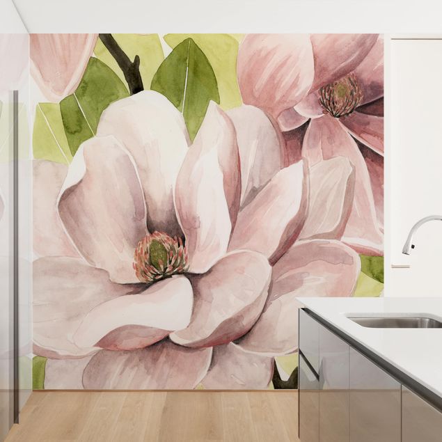 Papel pintado moderno Magnolia Blush I