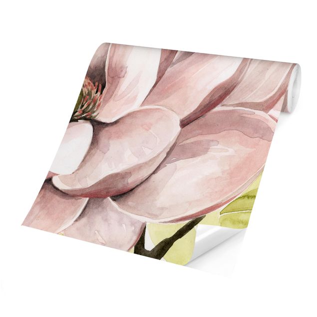 Papel pintado rosa Magnolia Blush I