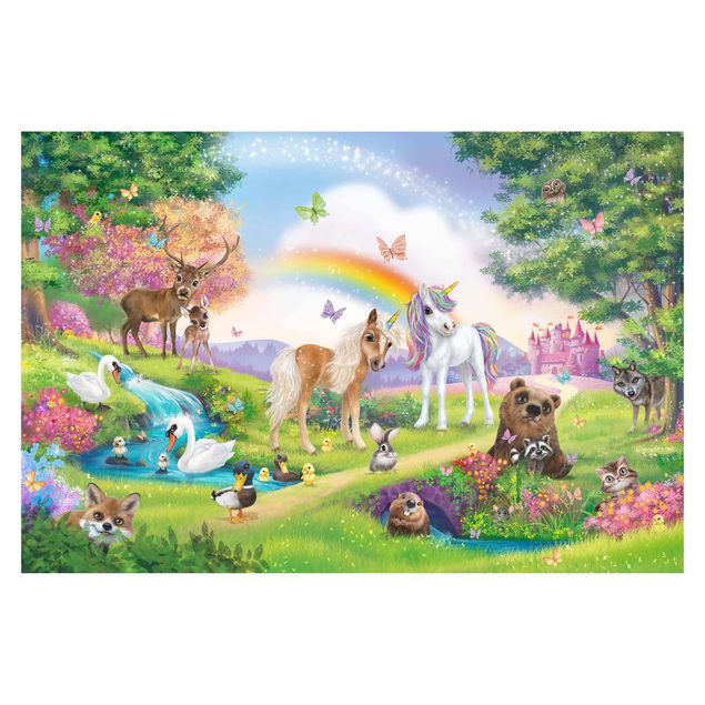 Papel pintado Animal Club International - Magical Forest With Unicorn