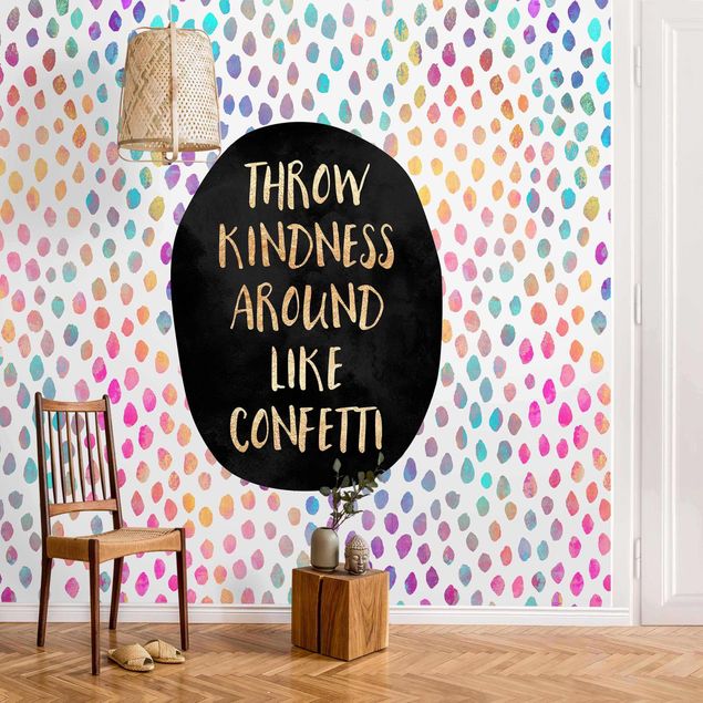 Papel pintado moderno Throw Kindness Around Like Confetti