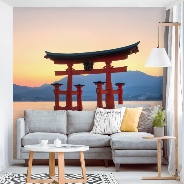 papel pintado arquitectura Torii At Itsukushima