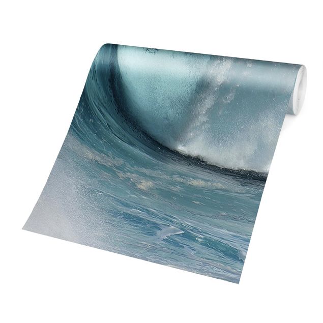 Papel pintado tonos azules Raging Waves