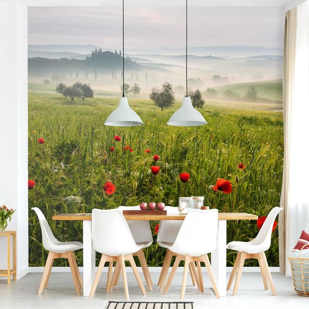 Papel pared flores Tuscan Spring