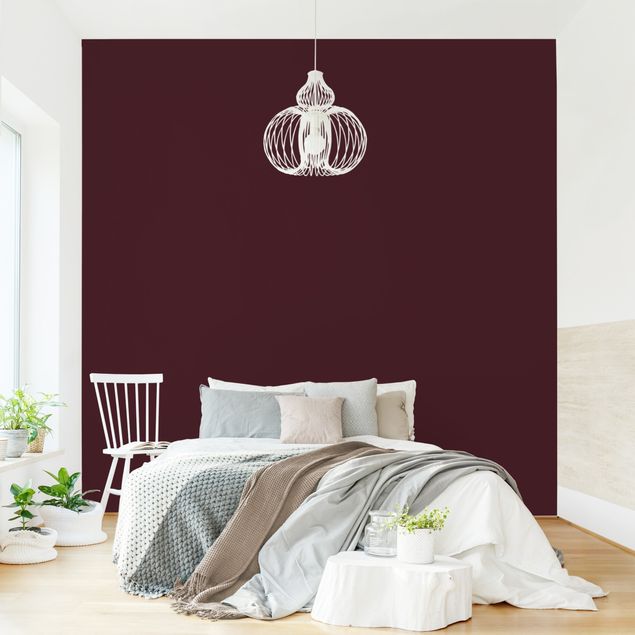 Papel pared liso Tuscany Wine Red