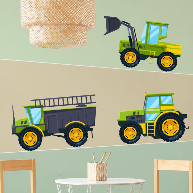 Vinilos de pared granja Tractor and Co