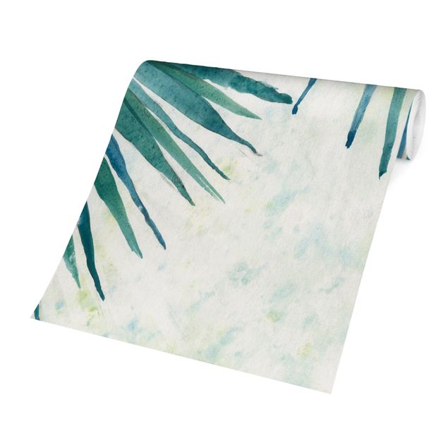 Papeles pintados Tropicl Palm Leaves Close-up