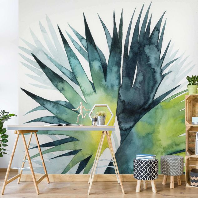 Papel pintado salón moderno Tropical Foliage - Fan Palm