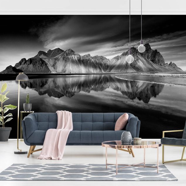 Papel pintado salón moderno Vesturhorn In Iceland